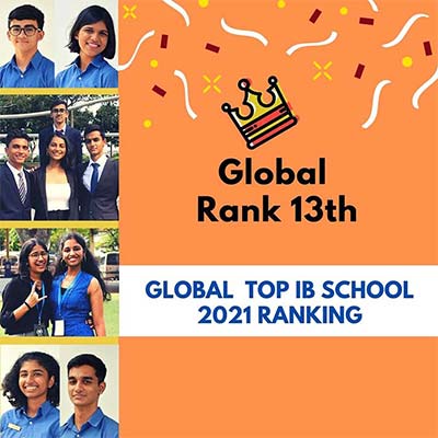 Rank 13th in the world in Global Top IB Schools