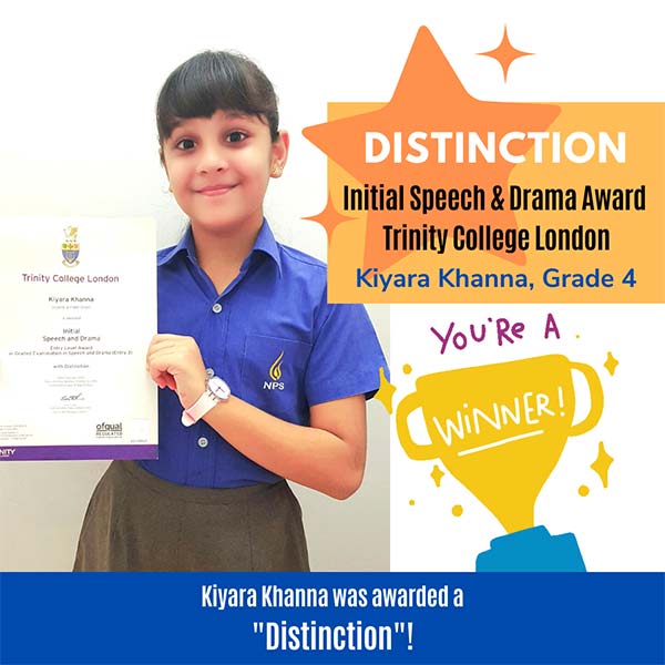 Kiyara Khanna - Distinction in Trinity College London Acting