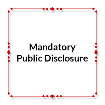 Mandatory Public Disclosure